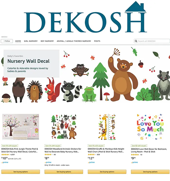 Electronics storefront design