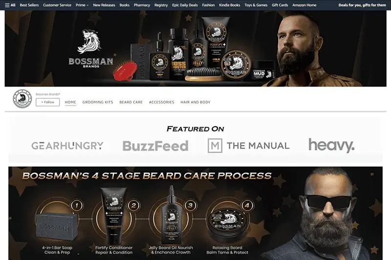 Health supplements storefront design