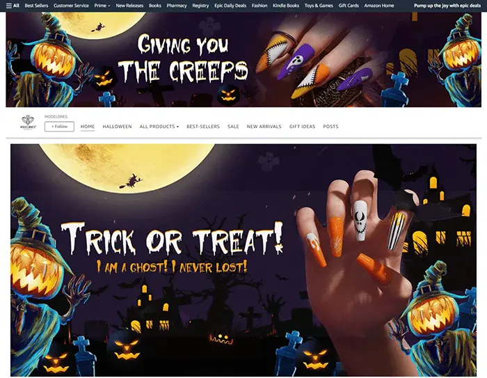 Baby products storefront design