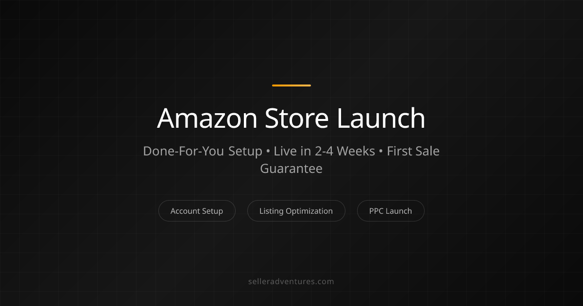 Amazon Store Launch Service | Done-For-You FBA Setup & First Sale ...